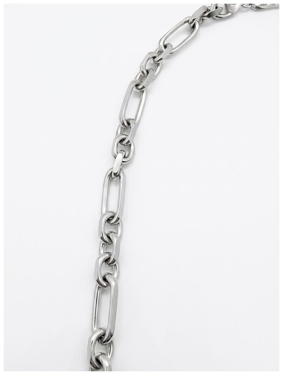 Fred Bennett N2876 Men's Silver Figaro Rolo Chain Length Jewellery