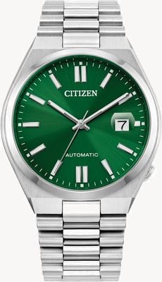 Citizen Tsuyosa Automatic (40mm) Sunray Green Dial / Stainless Steel Bracelet NJ0150-56X