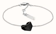Calvin Klein Ladies Faceted Black Heart Bracelet 35001000