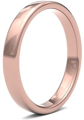 James Moore Wedding Ring  | 18ct Rose Gold | 3mm | Medium | Size Soft Court | AG_3GMS-18R AG_3GMS-18R
