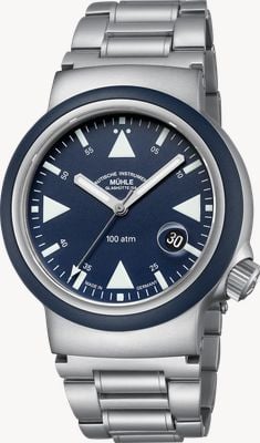 Mühle Glashütte S.A.R. Rescue-Timer Automatic (42mm) Nautical Blue Dial / Stainless Steel Bracelet (M1-41-02-MB-II) M1-41-02-200-MB-II