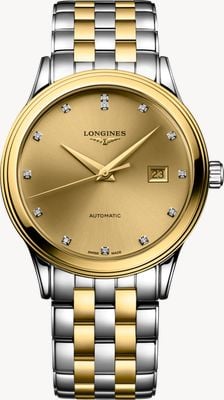 LONGINES Flagship Classic Automatic - Diamond (40mm) Gilt Dial / Two-Tone Stainless Steel Bracelet L49843387