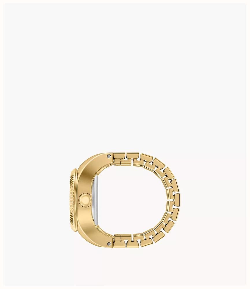 Fossil Watch Ring 15 mm Two-Hand Gold-Tone Stainless Steel ES5535 - alternate view 3