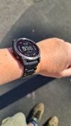 Customer picture of Garmin Carbon Grey DLC Titanium Strap Only QuickFit 26mm 010-12580-00