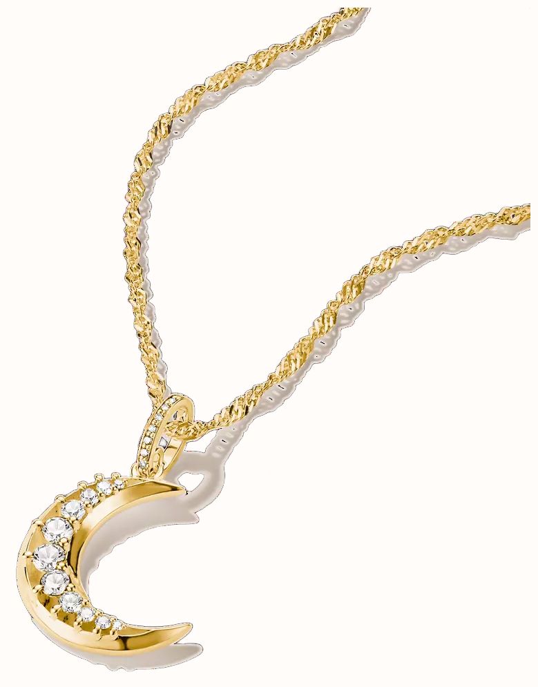 Thomas Sabo Moon Pendant with white zirconia PE1020-M01-14 - alternate view 2