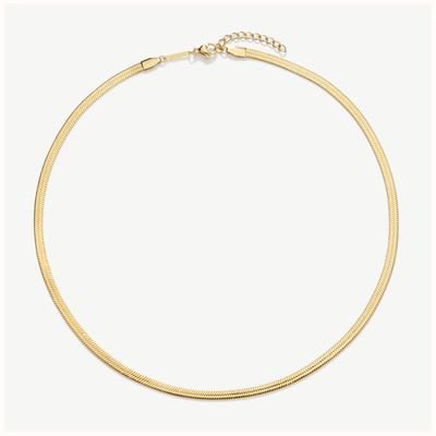D.LOUISE gold tone essentials Snake Chain Necklace* GN-004
