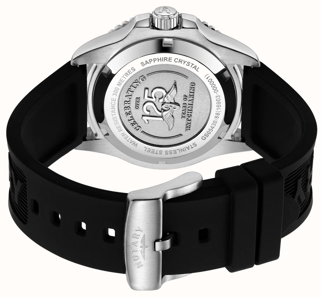 Rotary Seamatic Automatic 300m (42mm) Blue Dial / Black Silicone