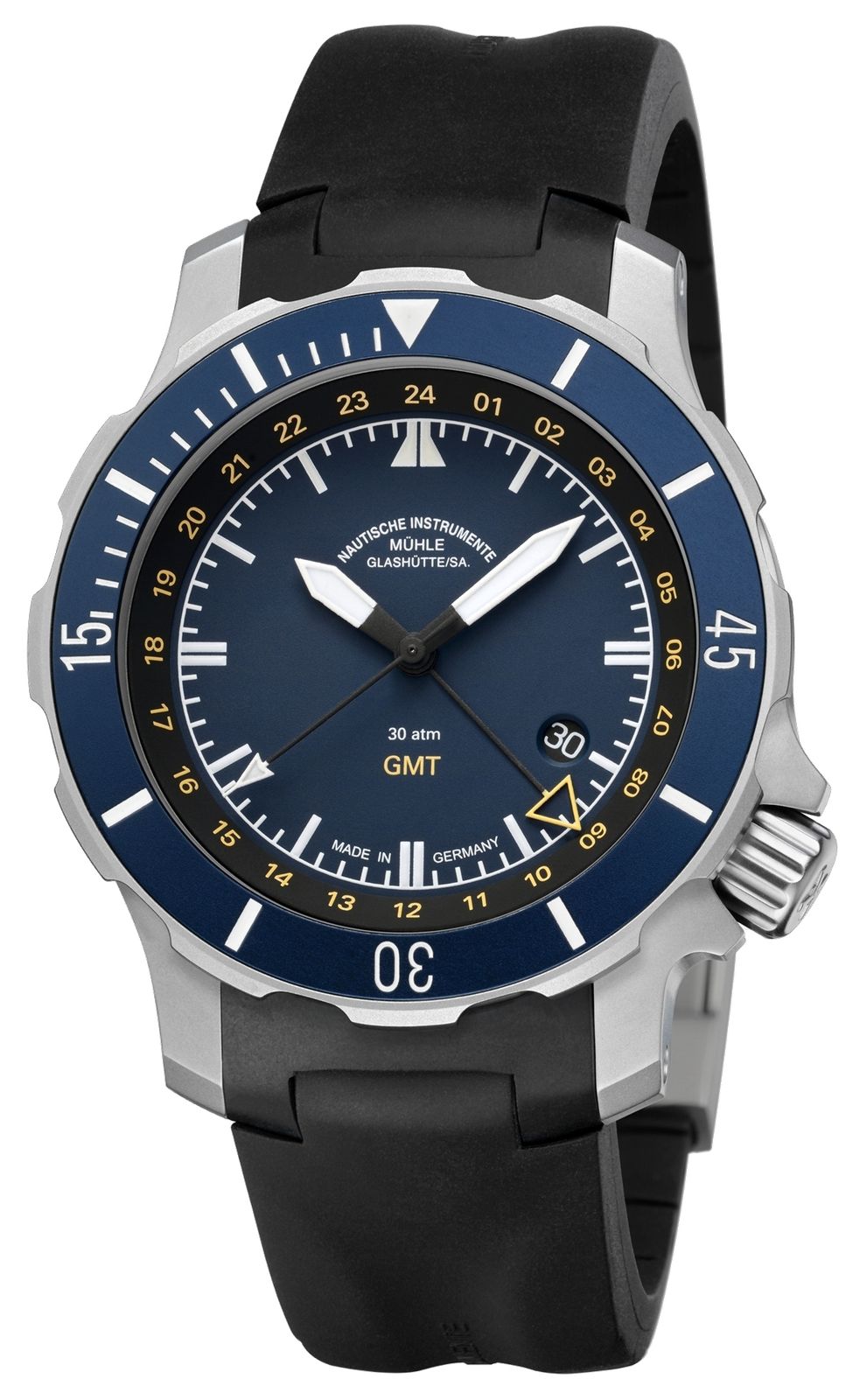 Mühle Glashütte M1-28-62-KB Seebataillon GMT (45mm) Blue Watch