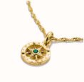 Thomas Sabo Thomas Sabo Charming Connect 18ct Gold Plated Green Compass Charm CC1261-M01-6 - alternate view 2