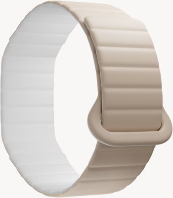 Polar Loop Beige/White Magnetic Silicone Band (S-M) - STRAP ONLY 910121270