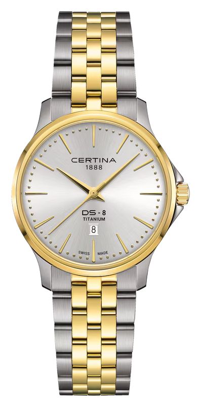 Certina C0450105503100 DS-8 Lady Quartz (31mm) Silver Dial Watch