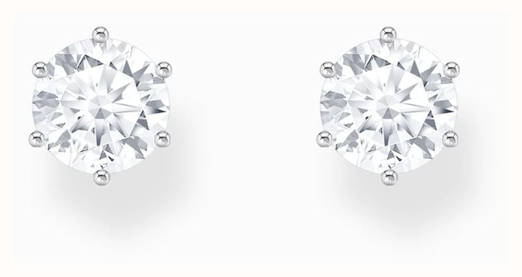 Thomas Sabo Brilliant Cut White Zirconia Sterling Silver Stud Earrings H2301-051-14