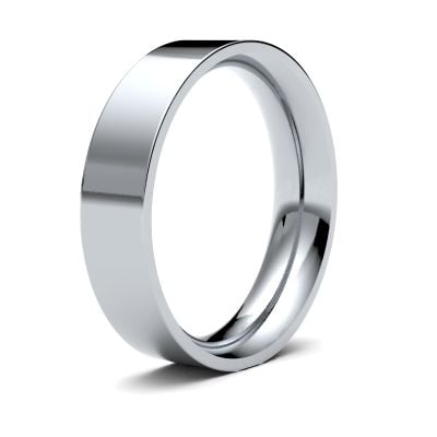 James Moore Wedding Ring  | 5mm | Heavy | Size Flat Court | AG_5GHE-PD5 AG_5GHE-PD5