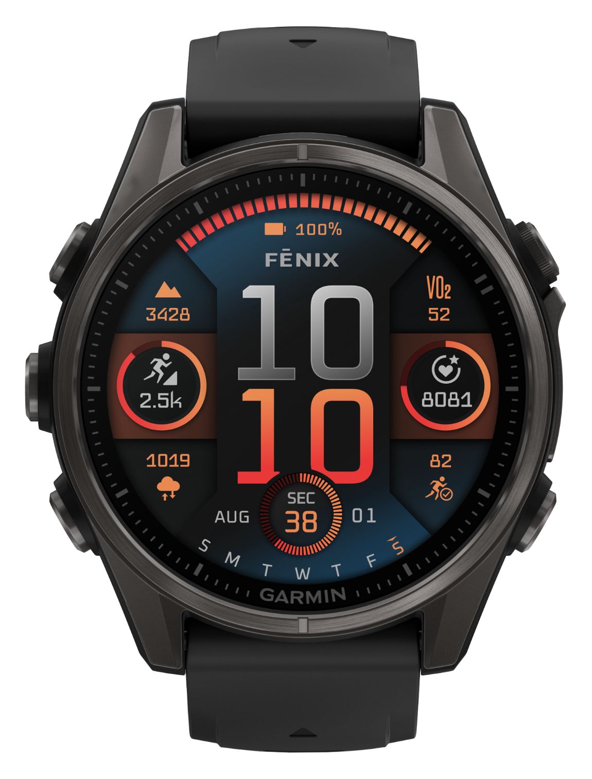 Garmin 010-02903-21 Fenix 8 43mm AMOLED Sapphire Premium Watch