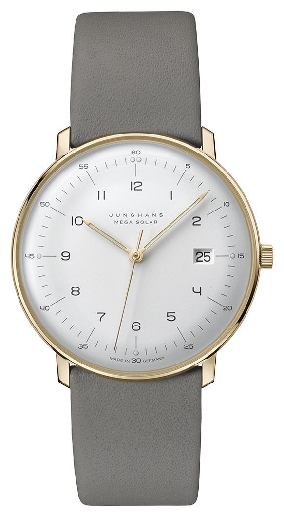 Junghans 59/7324.02 max bill MEGA Solar | Grey Dial | Grey Watch