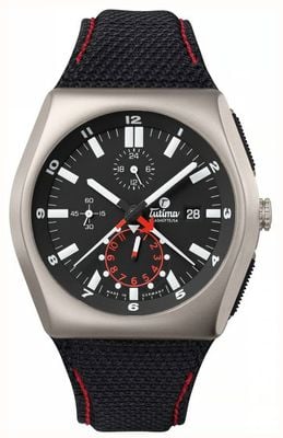 Tutima Glashütte M2 Automatic Chronograph (46mm) Velvet-Black Dial / Black Kevlar Strap 6450-02