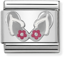 Nomination Classic Flip-Flops Sterling Silver & Steel Enamel Charm 330202/30