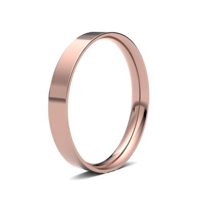 James Moore Wedding Ring  | 3mm | Light | Size Flat Court | AG_3LLE-9R AG_3LLE-9R