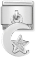 Nomination Classic Moon Sterling Silver & Steel Enamel Charm 331805/05