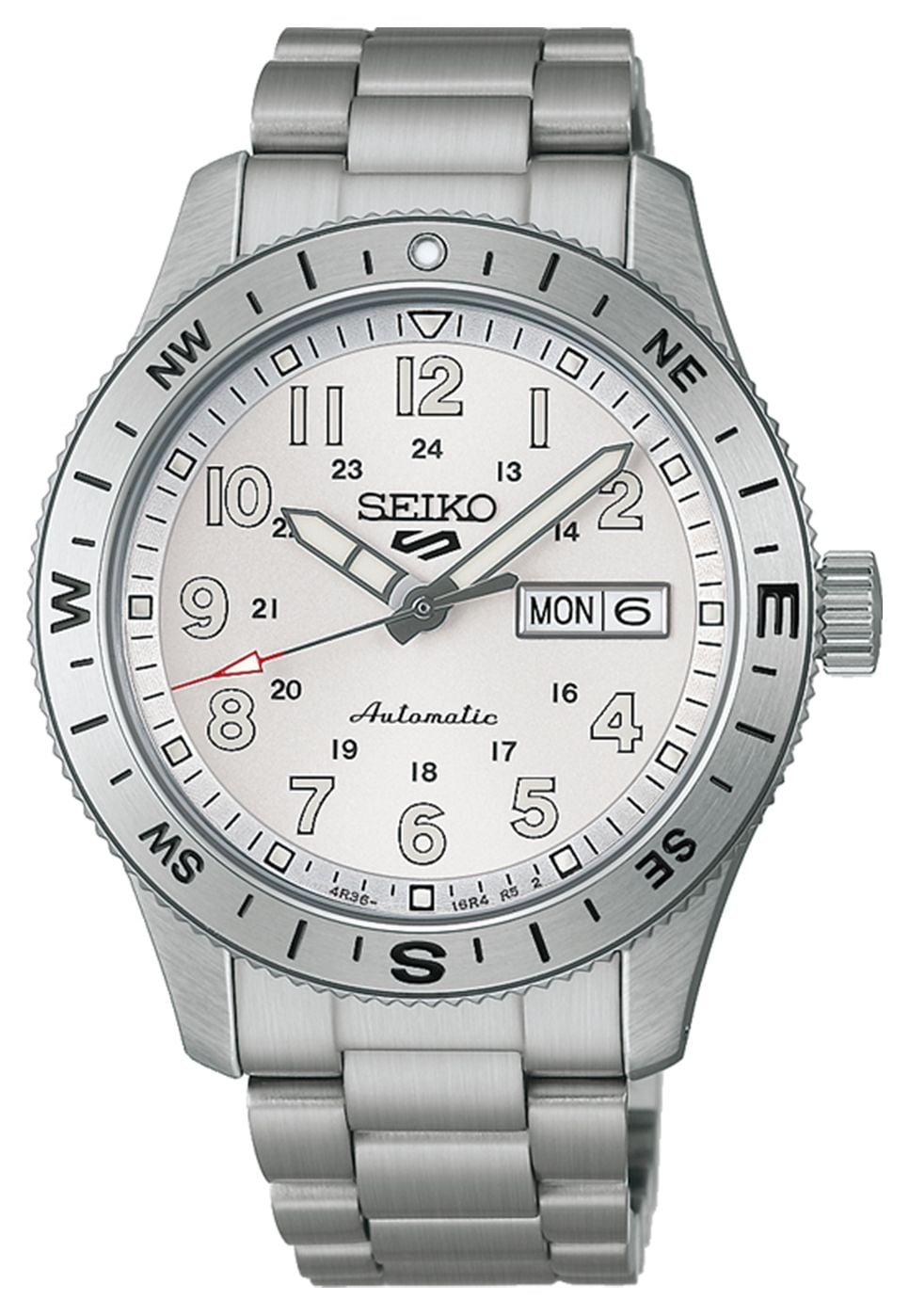 Seiko HDB007K1 5 Sports Field In White Ensign (41mm) White Watch