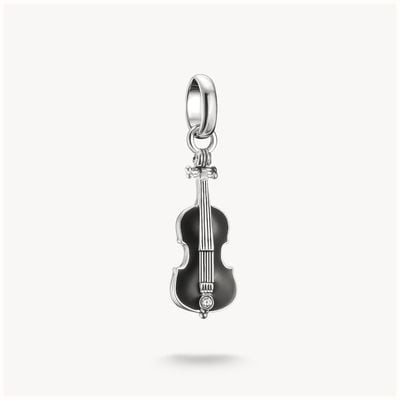 Thomas Sabo Silver Charm Pendant Cello Wednesday Zirconia Connect CC1312-691-11