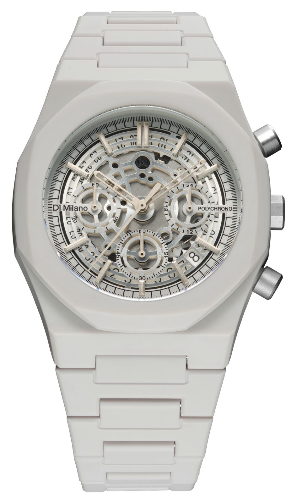 D1 Milano PHBJ11 Polychrono Model L (40.5mm) Skeleton Dial Watch
