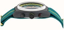 Aston Martin Aramco Formula One™ Team DWF Quartz Chronograph (43mm) Podium Green Dial / Podium Green NATO Strap MTFD1F501 - alternate view 3