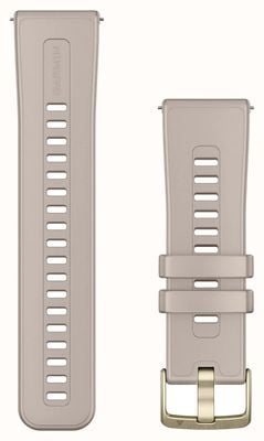 Garmin Quick Release Strap (24mm) French Grey Silicone / Gold Hardware - Strap Only 010-13907-04