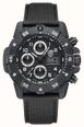 Luminox Master Carbon SEAL Auto Chrono 3880 Series (45mm) Black Dial / Black Technical Matrix Leather Strap Watch XS.3881