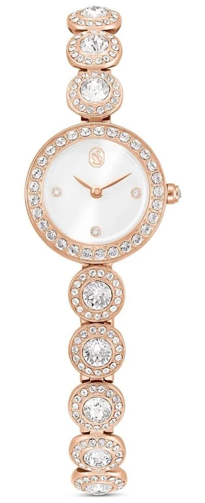 Swarovski 5753309 Ladies Una Angelic Rose Gold Tone Round Watch
