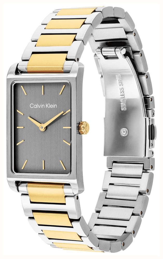 Calvin Klein Dapper Quartz (19x40mm) Grey Dial / Two-Tone Stainless Steel Bracelet 25200591 - alternate view 3