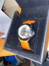 Customer picture of Bulova | Men's | Marine Star | Automatic | Orange Rubber Strap | 98A226