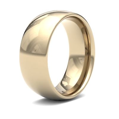 James Moore Wedding Rings | 9ct Yellow Gold | 8mm | Medium | Traditional Court | AG_8GMC-9Y