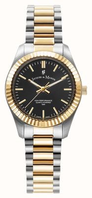 Jacques Du Manoir Inspiration Prime Quartz (31mm) Black Dial / Two-Tone Stainless Steel Bracelet JWL03906
