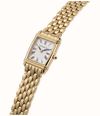 Herbelin Art Déco Quartz (17.8mm) Silver Guilloché Dial / Gold PVD Stainless Steel Double-Wrap Bracelet 17438BLP1N08 - alternate view 4