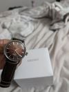 Customer picture of Seiko Presage Cocktail Time Crushed Ice ‘Whisky Mist’ (38.5mm) Brown Dial / Dark Brown Leather Strap HCB003J1