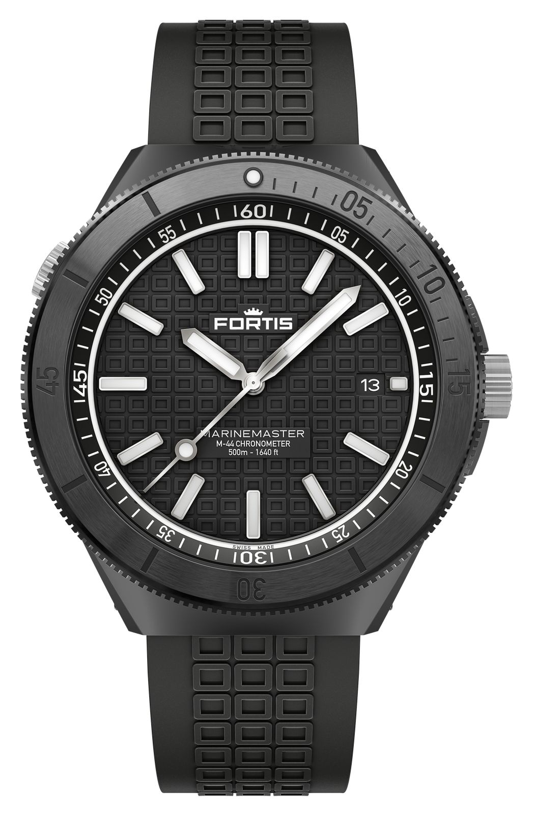 FORTIS F8120030 Marinemaster M-44 Chronometer Gravity Black Watch