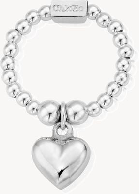 ChloBo Sterling Silver Mini Puffed Heart Ring Medium SRM2023