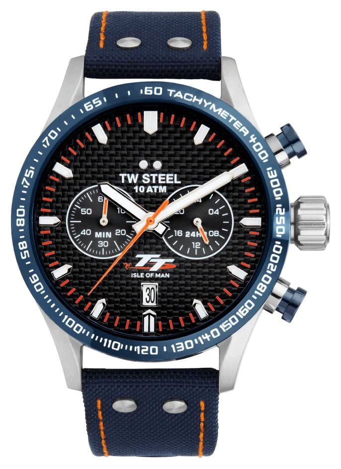 TW Steel VS128 Isle of Man TT Special Edition (45mm) Carbon Watch