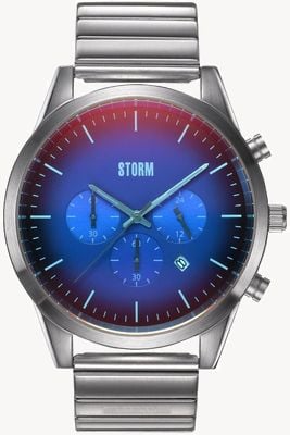 STORM Crusader Lazer Blue Stainless Steel Bracelet 47501/LB