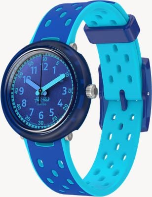Flik Flak FIZZ IN SPACE Blue Silicone Strap FCNP008