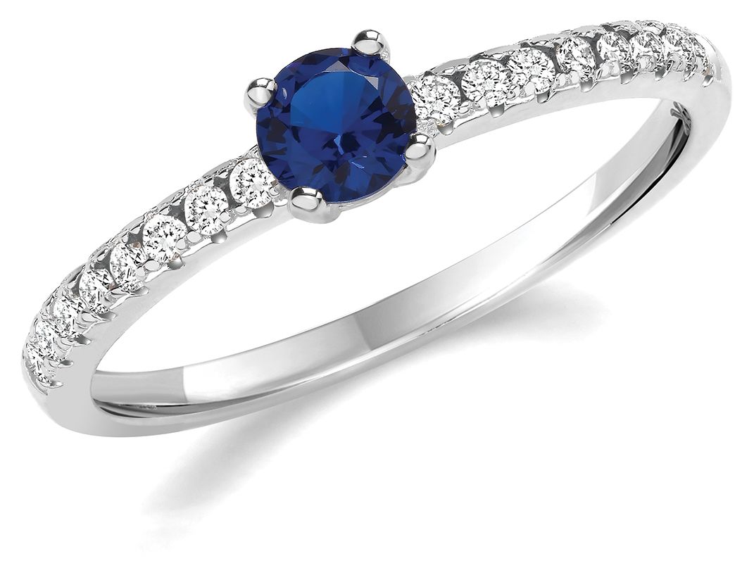 James Moore TH G7550SA/N STERLING SILVER RHOUIUM PLATED CZ Jewellery