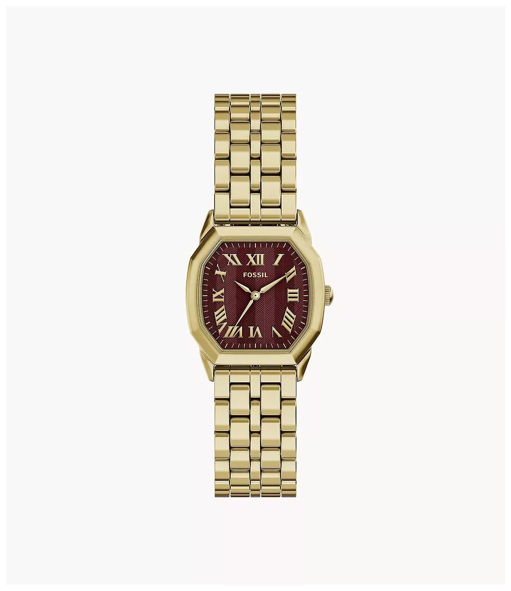 Fossil ES5511 Harlow 27 mm Three-Hand Gold-Tone Stainless Watch