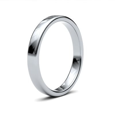 James Moore Wedding Ring  | 3mm | Medium | Size Soft Court | AG_3LMS-9W AG_3LMS-9W