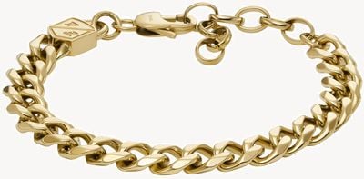 Fossil Bold Chains Gold-Tone Chunky Chain Bracelet JF04616710