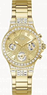 Guess MOONLIGHT Women's Crystal Set Gold Stainless Steel Bracelet GW0320L2