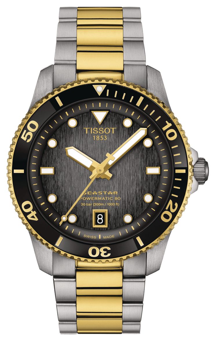 Tissot T1208072205100 Men's Seastar 1000 Powermatic 80 (40mm Watch