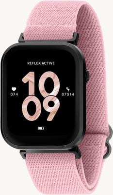 Reflex Active Series 37 Smart Calling Watch (37mm) Pink Nylon Strap RA37-2200