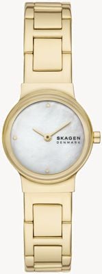 Skagen Freja Lille (26mm) Mother-of-Pearl Dial / Gold PVD Stainless Steel Bracelet SKW3167