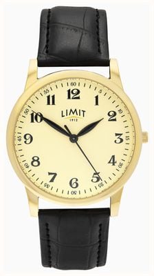 Limit Classic Quartz (38mm) Cream Dial / Black PU Leather Strap 50065